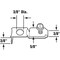 Prime-Line Prime-Line 0.38 in. D X 1.25 in. L Zinc-Plated Silver Steel Bracket 1 pk 16851 - alternate 2